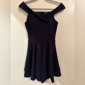 Windsor Navy Short dress Off the shoulder #windsor #navydress #mini #homecoming